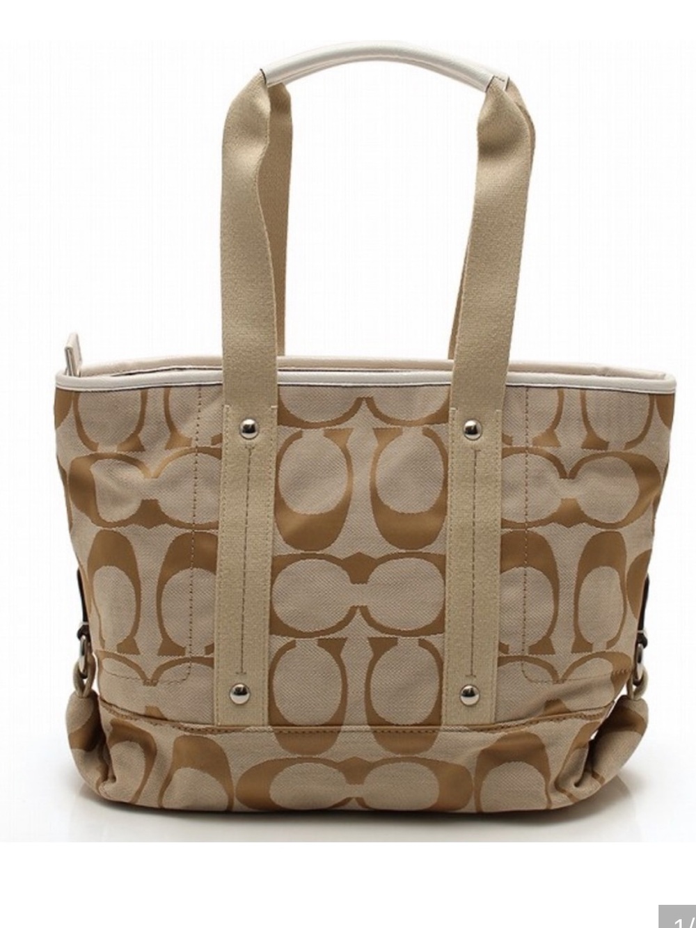 COACH SIGNATURE MONOGRAM SHOULDER BAG
